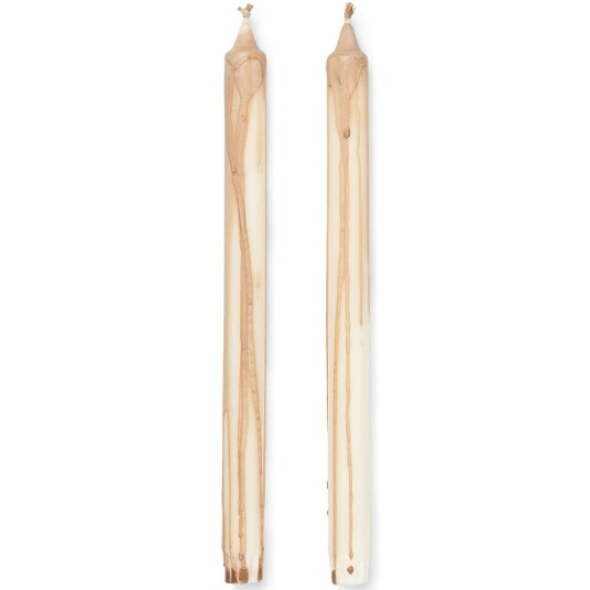 Ferm Living Dryp Stearinlys 30 cm 2 pk Beige Ferm Living Dryp Stearinlys 30 cm 2 pk Beige