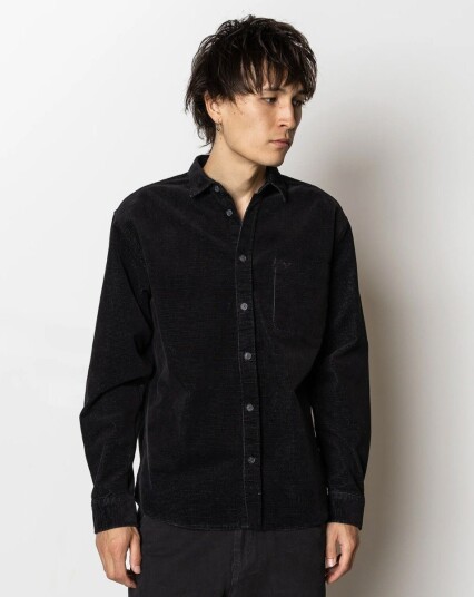 Fat Moose Chase Corduroy-skjorte Svart