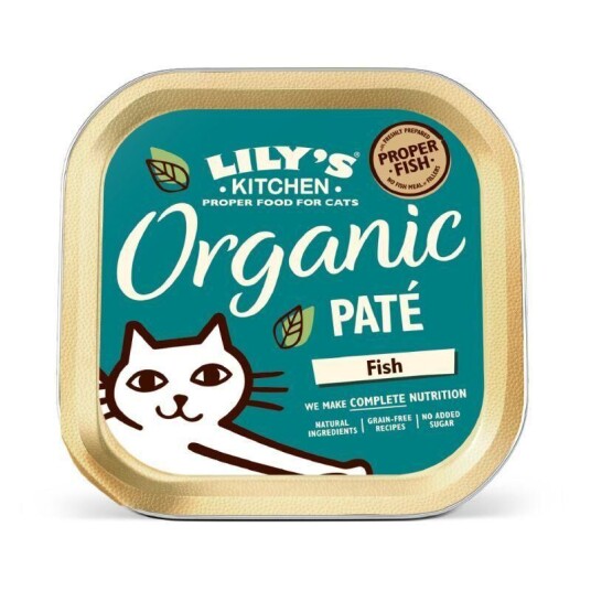 Lily's Kitchen Organic Fish Patè Våtfôr til katt 85 g