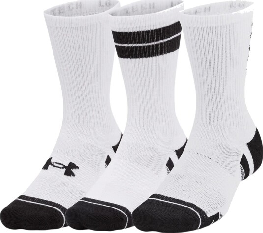 Under Armour Performance Tech Crew 3 Pack Strømper Hvit 47 50