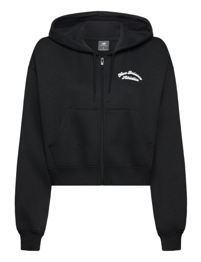 New Balance Linear Heritage Fleece Full Zip - Black - L New Balance Linear Heritage Fleece Full Zip - Black - L