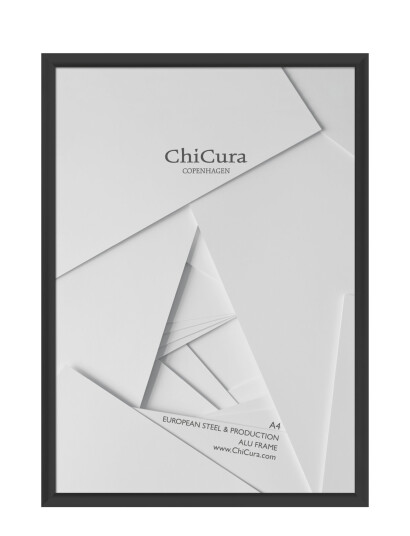 ChiCura Alu Frame A4 Glass Black 21X29.7CM ChiCura Alu Frame A4 Glass Black 21X29.7CM