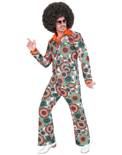 60"s Mandalamønstret Hippiekostyme til Herre XX Large