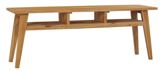 vidaXL TV-benk 120x35x45 cm heltre teak