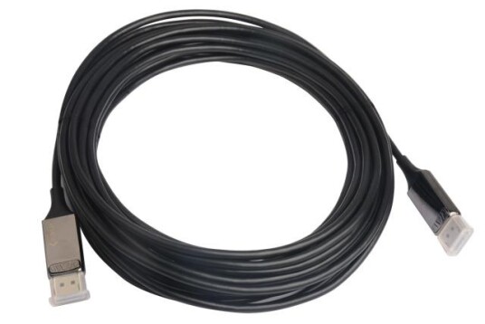 TECHLY DisplayPort 8K AOC Glasfaser Kabel St-St, 30m, schwar