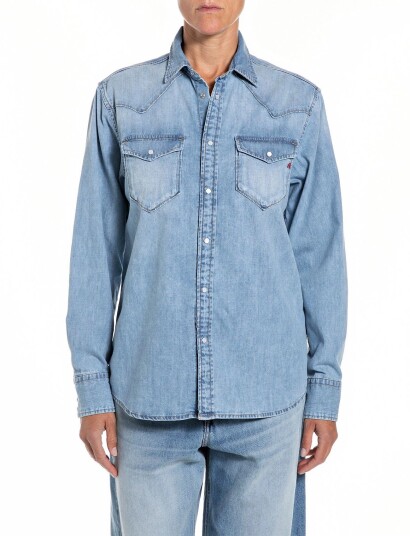 Replay Shirt Over Blue XS Replay Shirt Over Blue XS