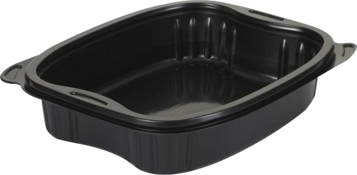 Bakke Bistro 700 Ml 190X155x41 Mm Pp Sort,6 Ps X 50 Stk/Krt