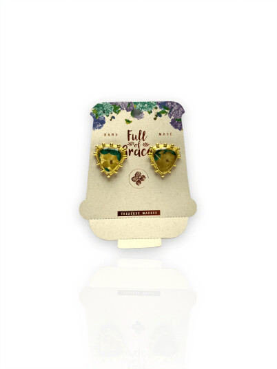 Full of Love Øredobber Oliven-Grønn Full of Love Øredobber Oliven-Grønn