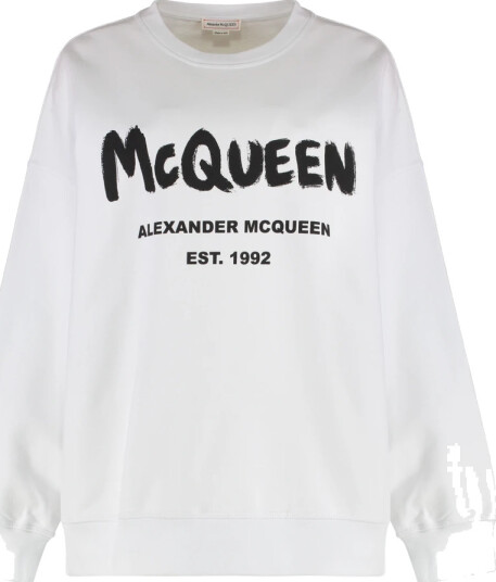 Alexander McQueen Dame Gensere & Hettegensere Hvit S,