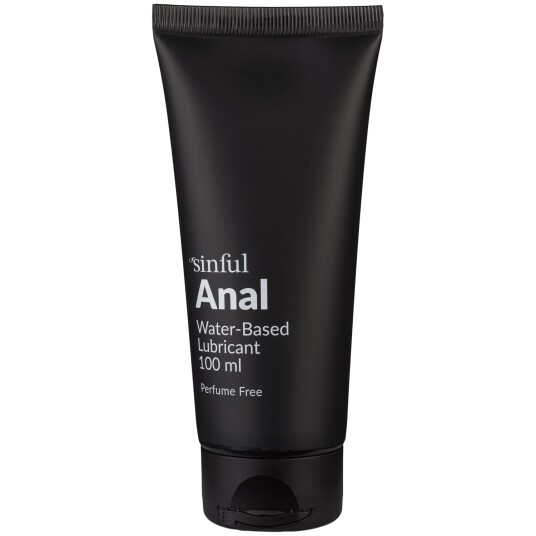 Sinful Anal Vannbasert Glidemiddel 100 ml     - Klar
