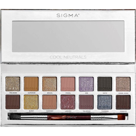 SIGMA Beauty Cool Neutrals Eyeshadow Palette - Nude - 16 G