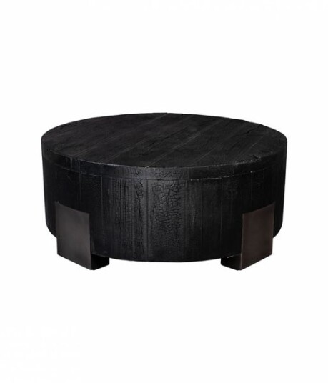 Dutchbone Coals Sofabord, Ø81, Acacietre