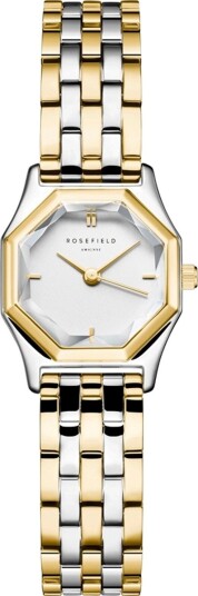 Rosefield The Gemme, Dameklokke i flerfarget stål med lenke