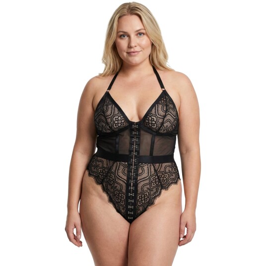 NORTIE Moments Carmen Bunnløs Body Svart Plus size