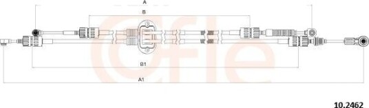 COFLE 92.10.2462 Kabel, girmekanisme
