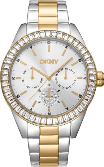 DKNY Dameklokke DK1L027M0075 Nolita Multi Glitz Sølvfarget/Gulltonet DKNY Dameklokke DK1L027M0075 Nolita Multi Glitz Sølvfarget/Gulltonet