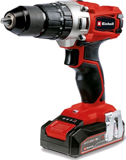 Einhell TE-CD 18/2 batteridrevet slagbormaskin 44 Nm 1x18 V / 2,5 Ah batteri Einhell TE-CD 18/2 batteridrevet slagbormaskin 44 Nm 1x18 V / 2,5 Ah batteri