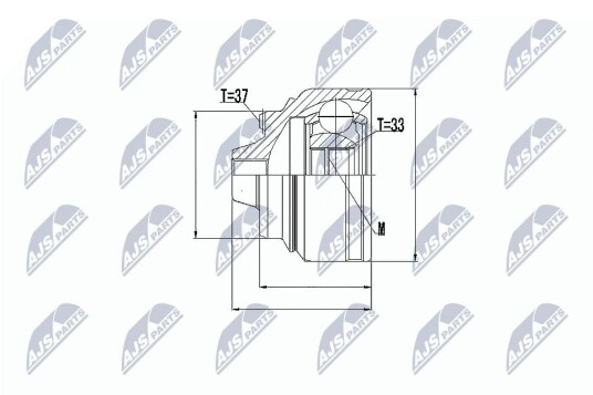Nty Drivknute drivaksel NTY NPZ BM 008