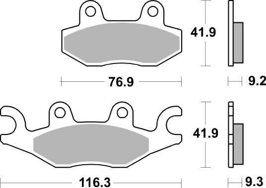 BREMBO 07095XS Bremseklosser BREMBO 07095XS Bremseklosser