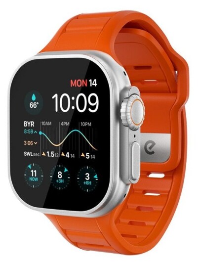 Keybudz Journey Urrem til Apple Watch 44-49mm Electric Orange