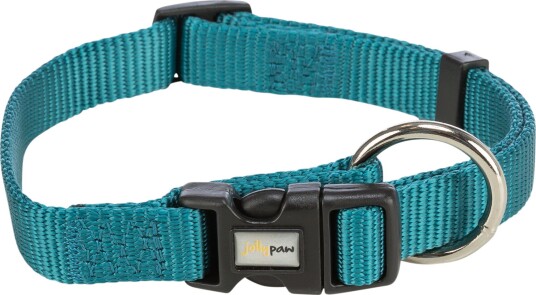 Jolly Paw Dog Collar –S: 22– Petrol M/L