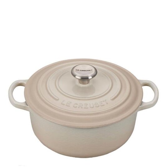 Le Creuset Rund støpejernsgryte 4,2L/24 cm meringue