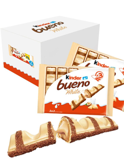 11 stk 3x2pk Kinder Bueno White Sjokolade   Hel Eske
