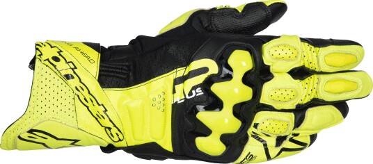 MC-Hansker Alpinestars GP Plus R V3 Skinn Gul /Svart XL