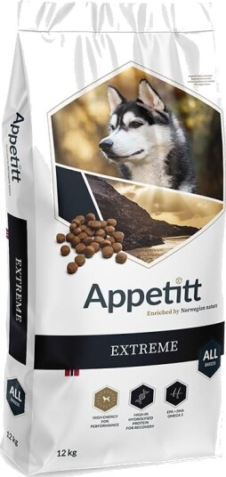Appetitt Hundefôr Extreme Uten Korn 12 kg