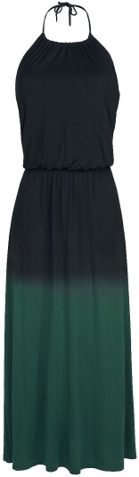 Black Premium by EMP Lang kjole Wild Tales XS til XXL Damer svart-grønn
