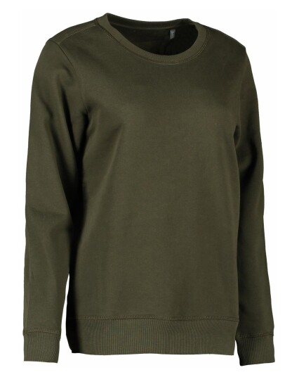 ID Sweatshirt Core O-Neck Women Organic Oliven