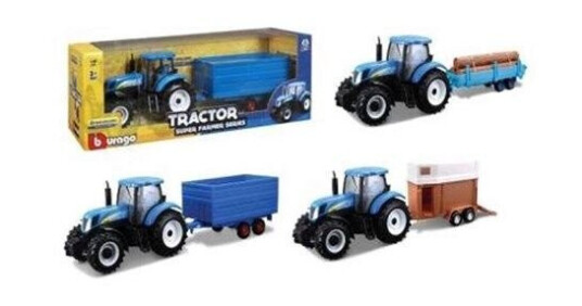 Bburago 1/32 New Holland Traktor/Henger