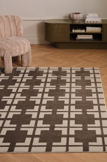 &Home Teppe Real Check Beige &Home Teppe Real Check Beige