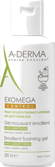 A-Derma Exomega Control Foaming Gel 200 ml
