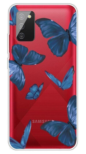 INCOVER Samsung Galaxy A02s Fleksibelt Plastikkdeksel - Sommerfugler Print