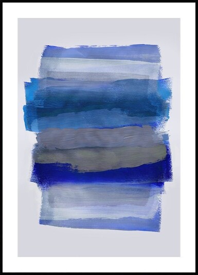 Abstract Brush Strokes 45Y Plakat Plakat / 21x30cm
