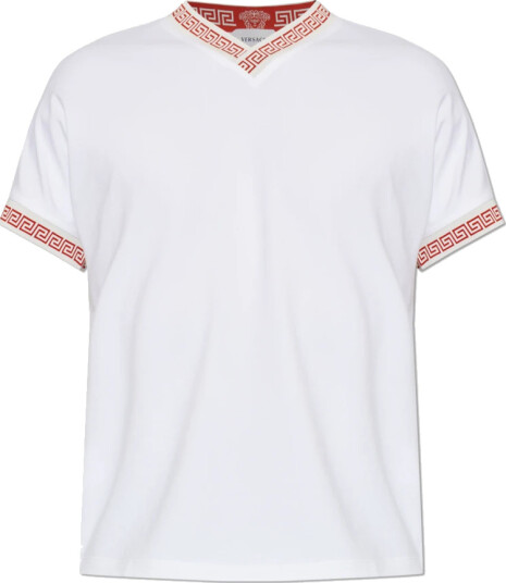 Versace Herre Topper Hvit M,