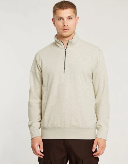 G Star Nifous Half Zip Sw   White   S