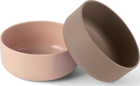 Dantoy Tiny Barneskåler Sand/Gråbrun 2 Pk