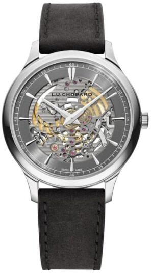 Chopard Herreklokke 161984 1001 L.U.C Grå/Lær Ø40 mm