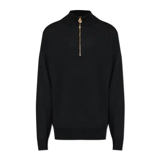 Versace Herre Strikkevarer Svart M Versace Herre Strikkevarer Svart M