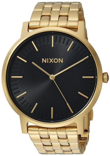 Nixon Herreklokke A10572042 00 Sort/Gulltonet stål Ø40 mm Nixon Herreklokke A10572042 00 Sort/Gulltonet stål Ø40 mm
