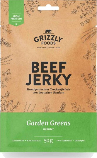 Beef Jerky Garden Greens – 50 g Beef Jerky Garden Greens – 50 g