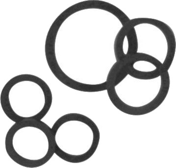 Nordic Aqua Solutions 1" Gummi Pakning 38-29 Mm - Passer I 1.1/4" Omløberen På En 1" Målerforskruning