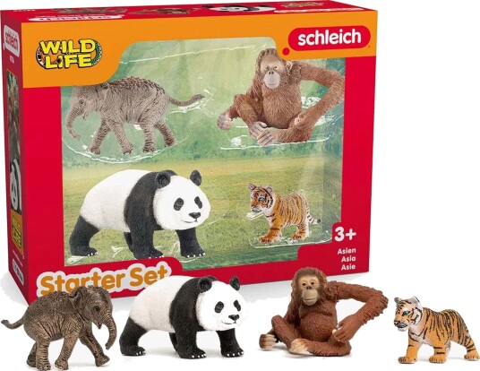 Schleich Wild Life Asia startsett med 4 figurer