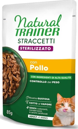 Natural Trainer Våtfôr Adult Stracceti Sterilised Strimler I Saus Kylling 24 X 85 G