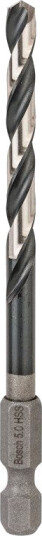 Bosch HSS Spiralbor 5 mm med Sekskanttange og Lengde 91 mm