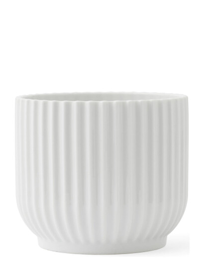 Lyngby Porcelæn Lyngby Urtepotteskjuler White Lyngby Porcelæn WHITE H10.5CM