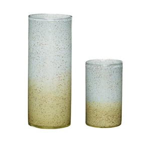 Shimmer Vase 2 stk. Blå/Glitter