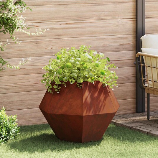 vidaXL Plantekassed Rusten 75 x 75 x 60 cm Cortenstål